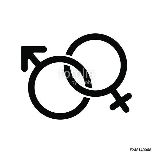 Male And Female Symbol Icon Vector Illustration Stock Image 500x500 Male And Female Symbol Icon Vector Illustration Stock Image