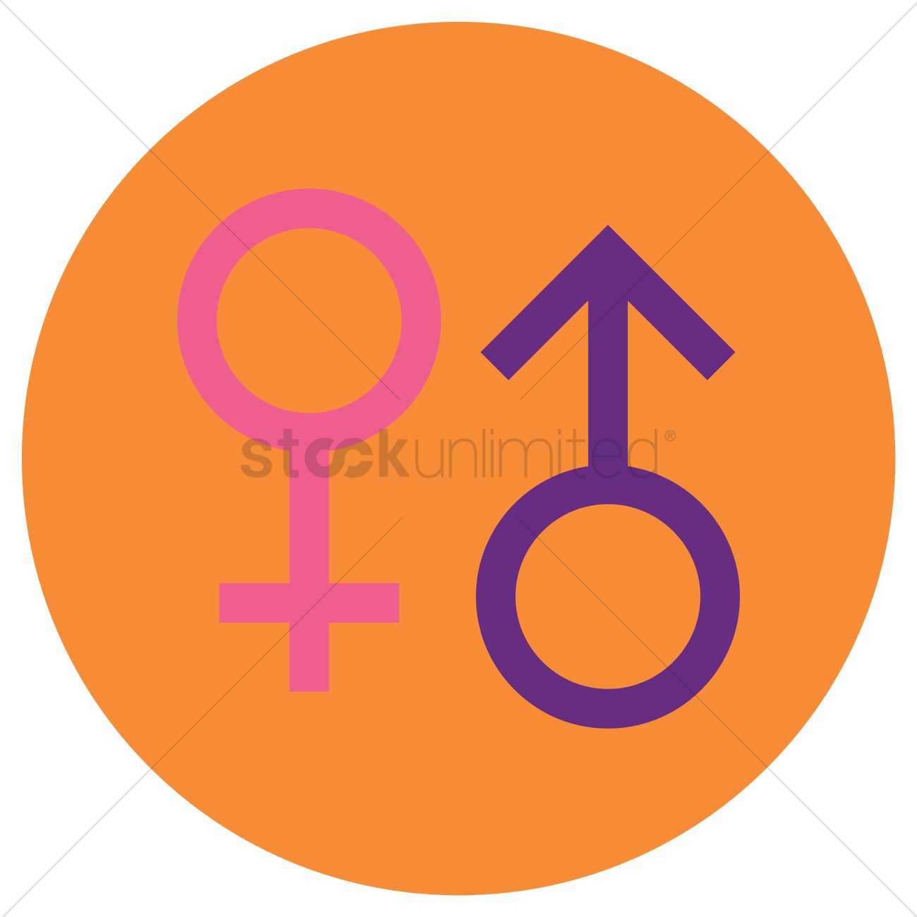 Male And Female Symbol Vector Image 1300x1300 Male And Female Symbol Vector Image