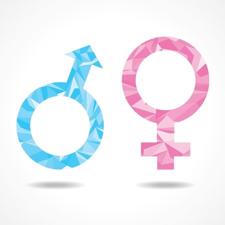 Abstract Triangle Male And Female Symbol,vector Illustration 450x450 Abstract Triangle Male And Female Symbol,vector Illustration