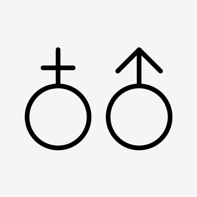640x640 Vector Male And Female Icon, Female, Male, Male And Female Png