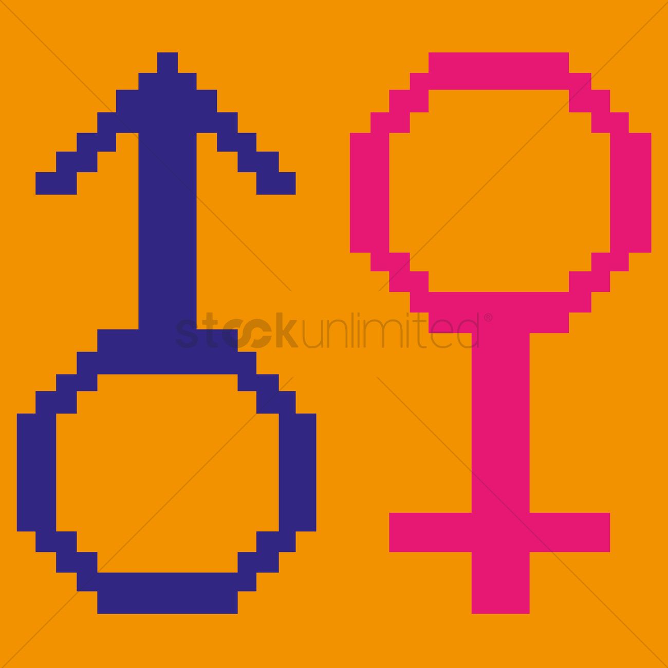 Free Male And Female Symbol Vector Image 1300x1300 Free Male And Female Symbol Vector Image