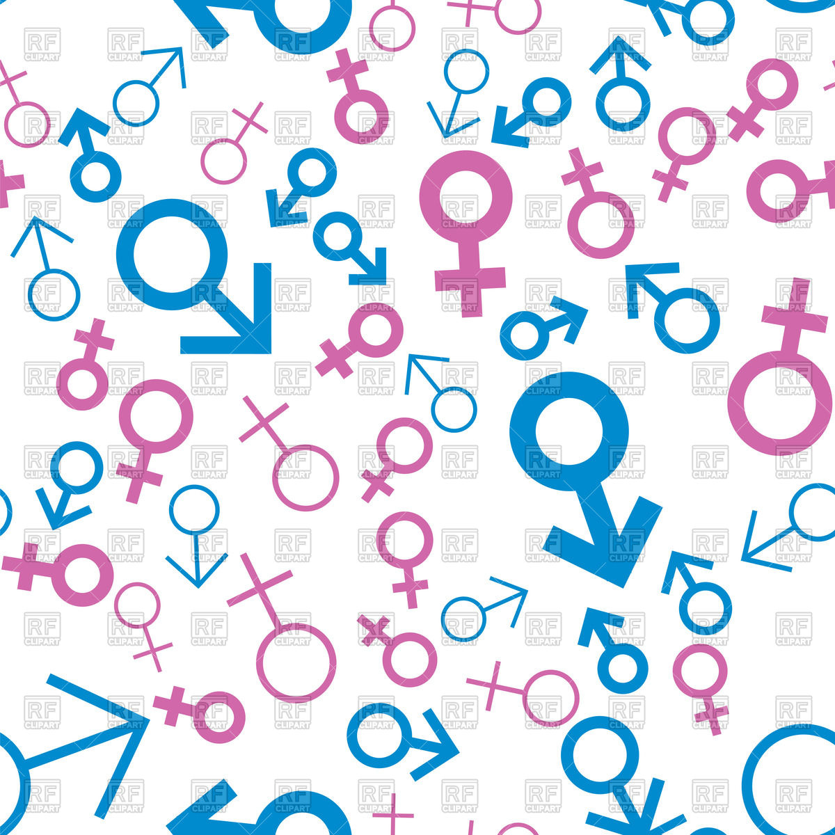 1200x1200 Male Female Symbol Seamless Pattern Vector Image Of Signs, Symbols