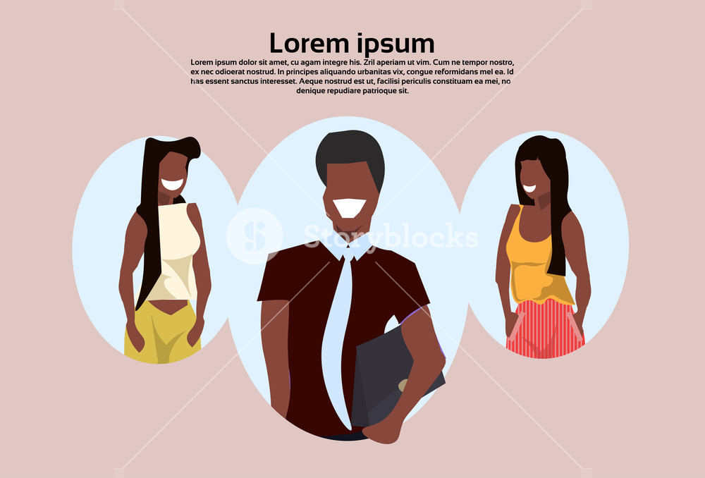 1000x678 African American Business People Team Woman Man Office Workers