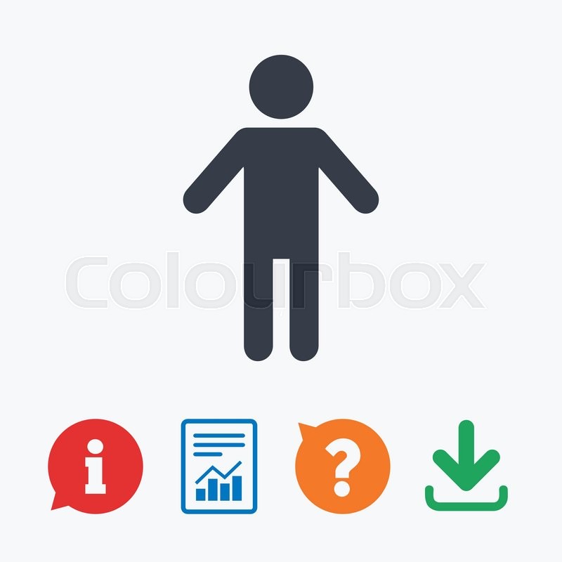 Human Male Sign Icon Man Person Stock Vector Colourbox 800x800 Human Male Sign Icon Man Person Stock Vector Colourbox