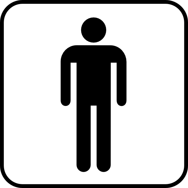 Male Sign Bathroom Bw Boarder Clip Art 600x600 Male Sign Bathroom Bw Boarder Clip Art