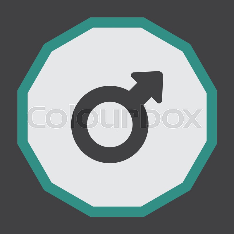 800x800 Male Gender Symbol Vector Icon Stock Vector Colourbox