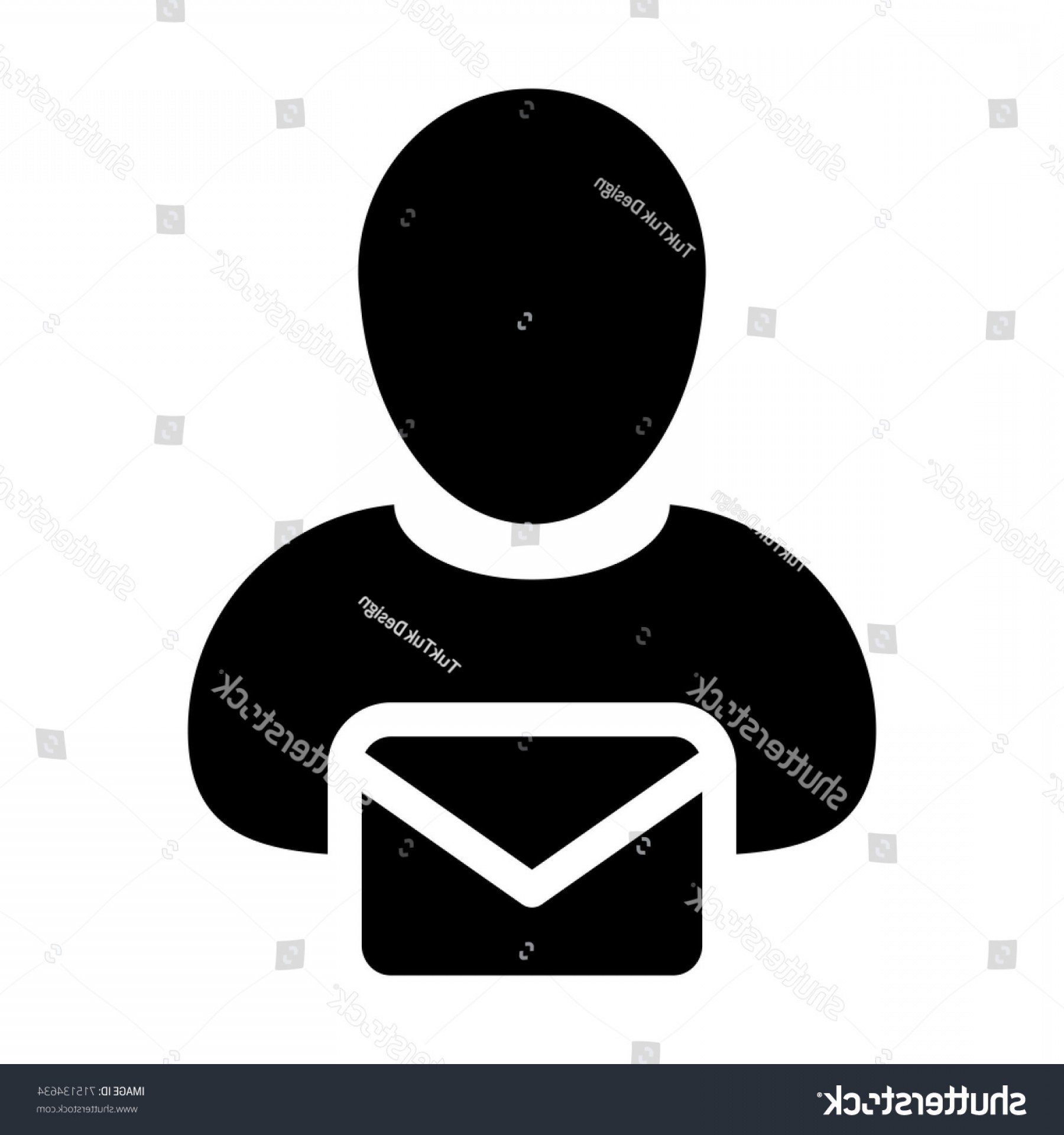 1800x1920 Email Icon Vector Person Male Symbol Handandbeak