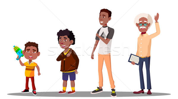 600x337 African American Generation Male Vector Grandfather, Father, Son