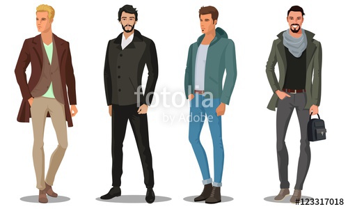 500x300 Winter Fashion Male Models Stock Image And Royalty Free Vector