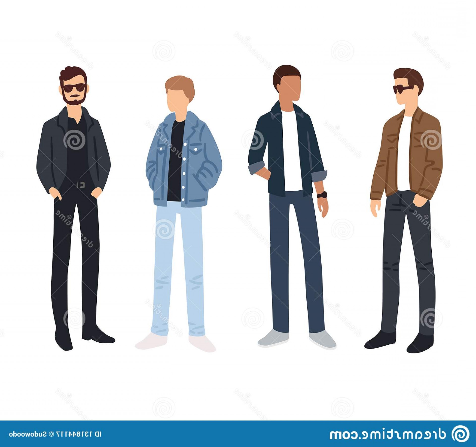 1920x1803 Male Fashion Models Color Sketches Young People Casual Street