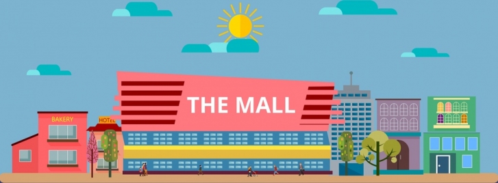 727x268 Mall Vectors Stock For Free Download