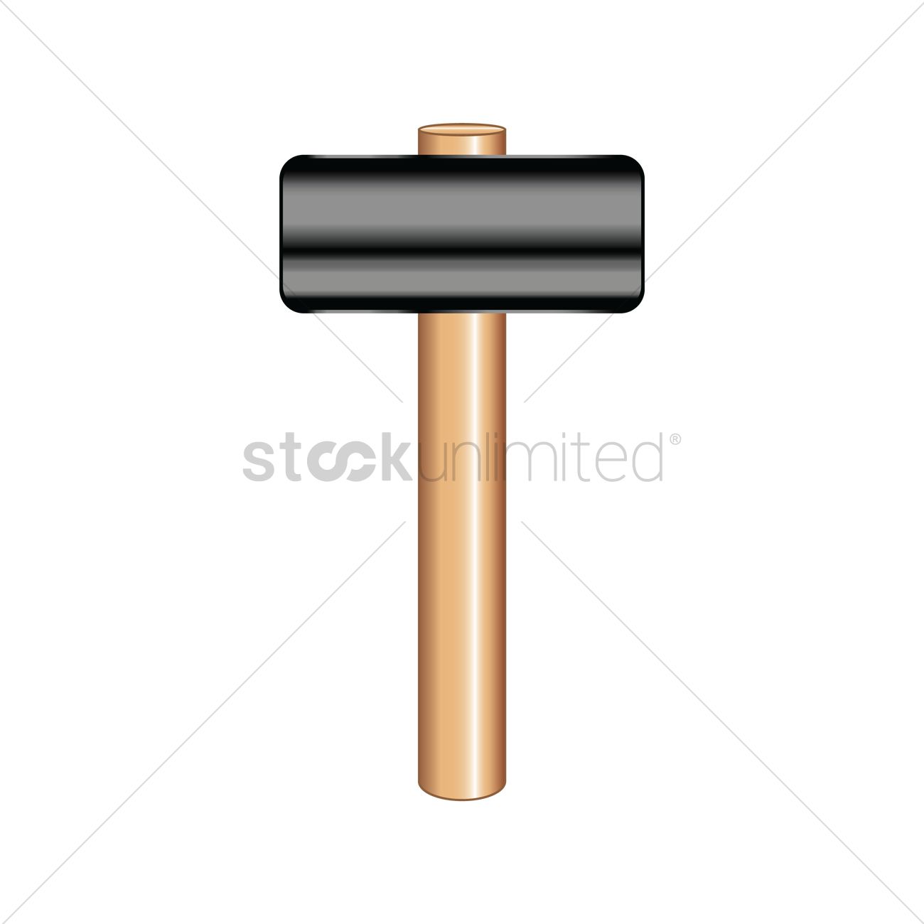 Mallet Vector Image 1300x1300 Mallet Vector Image