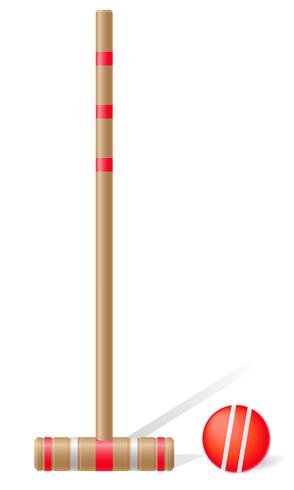 Croquet Mallet And Ball Vector Illustration 294x490 Croquet Mallet And Ball Vector Illustration