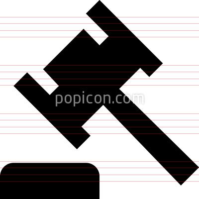 Gavel Mallet Vector Icon 400x400 Gavel Mallet Vector Icon