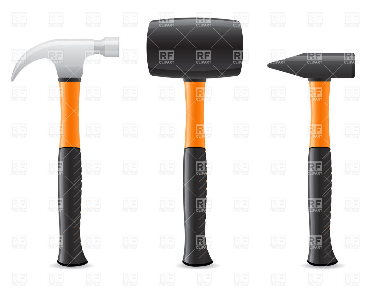 Hammer And Mallet With Plastic Handle Vector Image Of Objects 1200x933 Hammer And Mallet With Plastic Handle Vector Image Of Objects