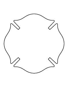 236x305 Firefighter Cross Silhouette