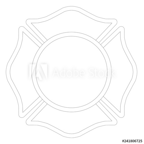Maltese Cross Outline Vector at Vectorified.com | Collection of Maltese ...