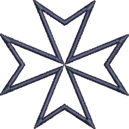 497x500 Maltese Cross Outline Embroidery Design Annthegran