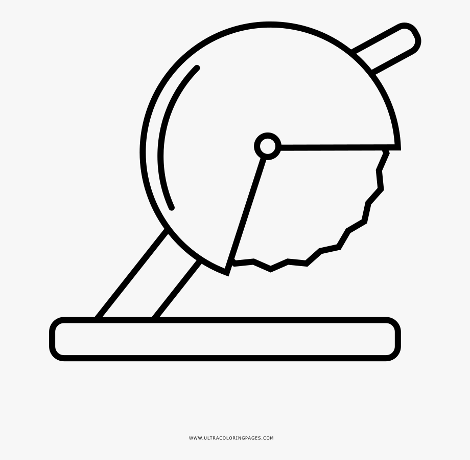 920x899 Circular Saw Coloring Page