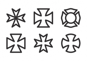 285x200 Maltese Cross Icons Free Vector Graphic Art Free Download