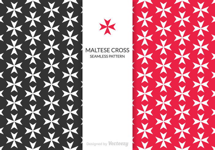 700x490 Free Maltese Cross Vector Pattern