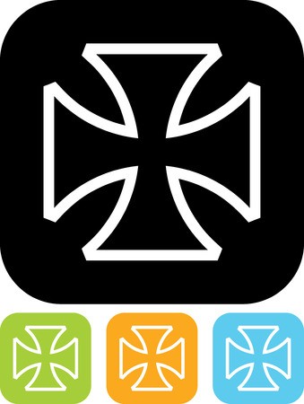 339x450 Maltese Cross Vector Icon Royalty Free Vector Graphics
