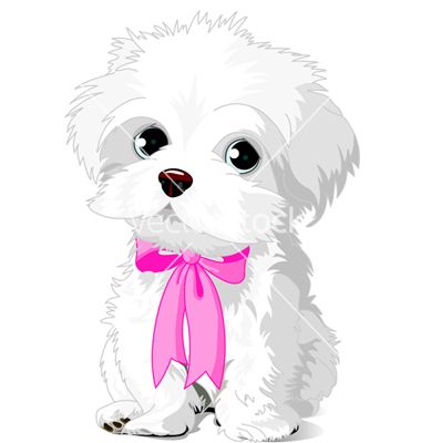 380x400 White Puppy Vector On Cute Animals Dog