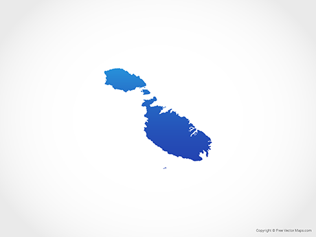 460x345 Vector Maps Of Malta Free Vector Maps
