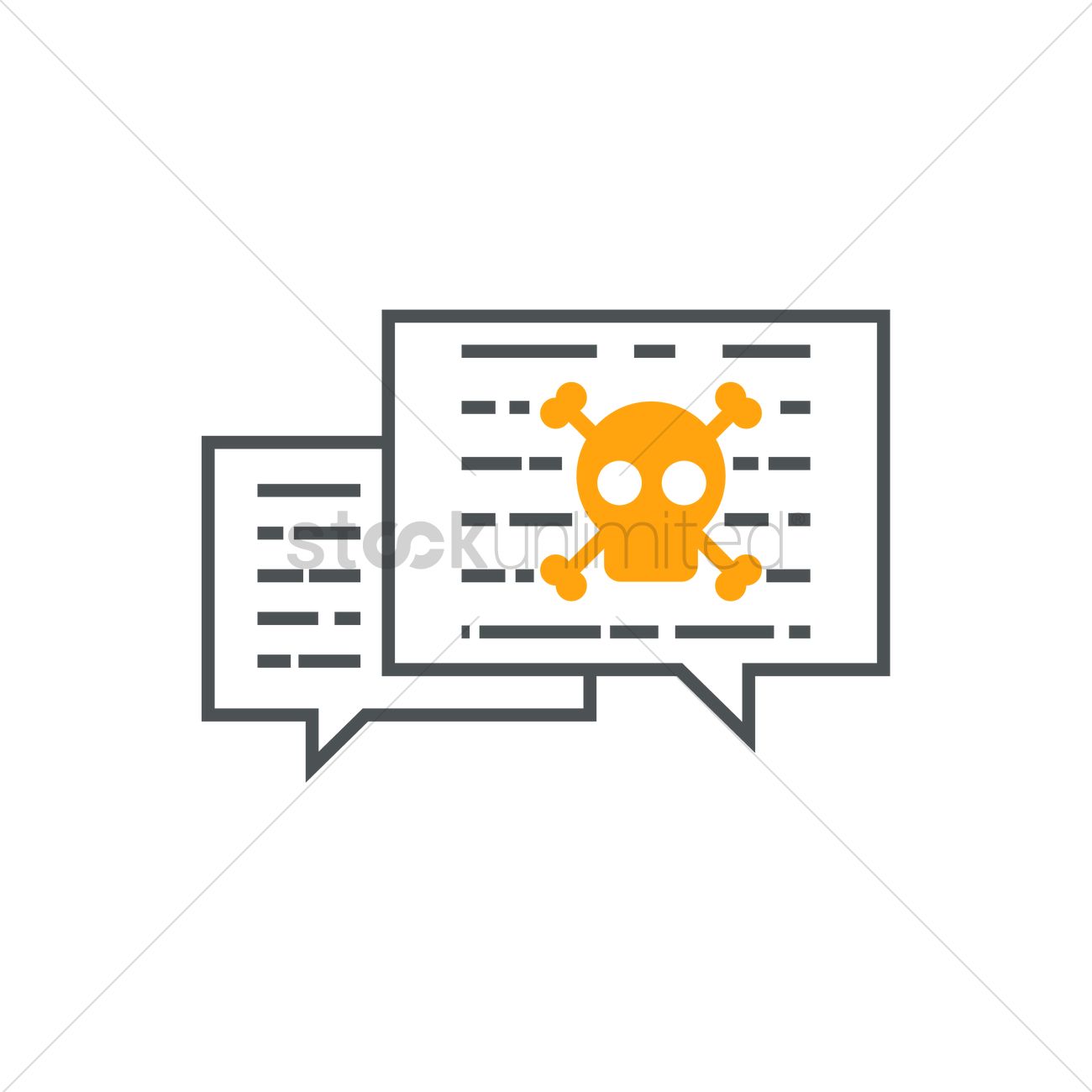 1300x1300 Message With Malware Vector Image