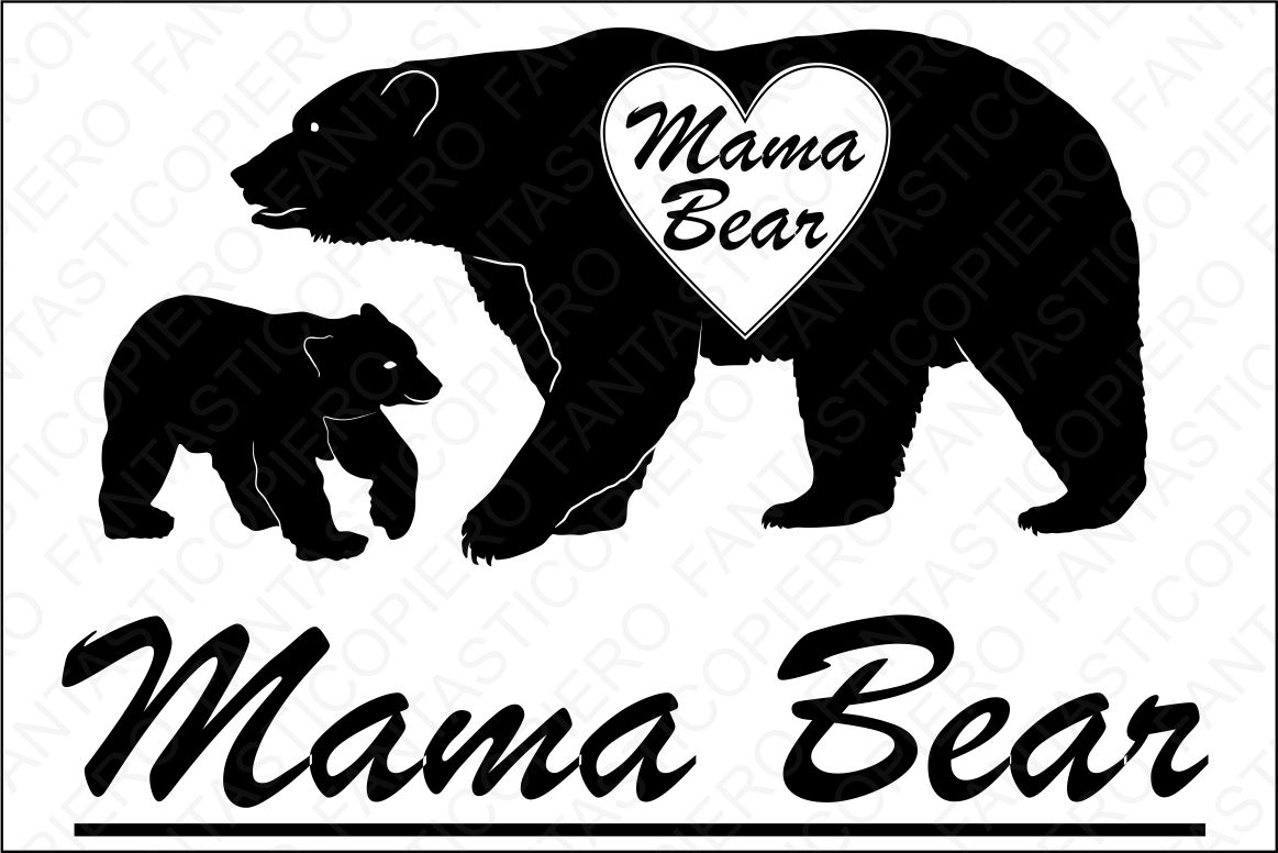 Mama Bear Vector at Vectorified.com | Collection of Mama Bear Vector ...