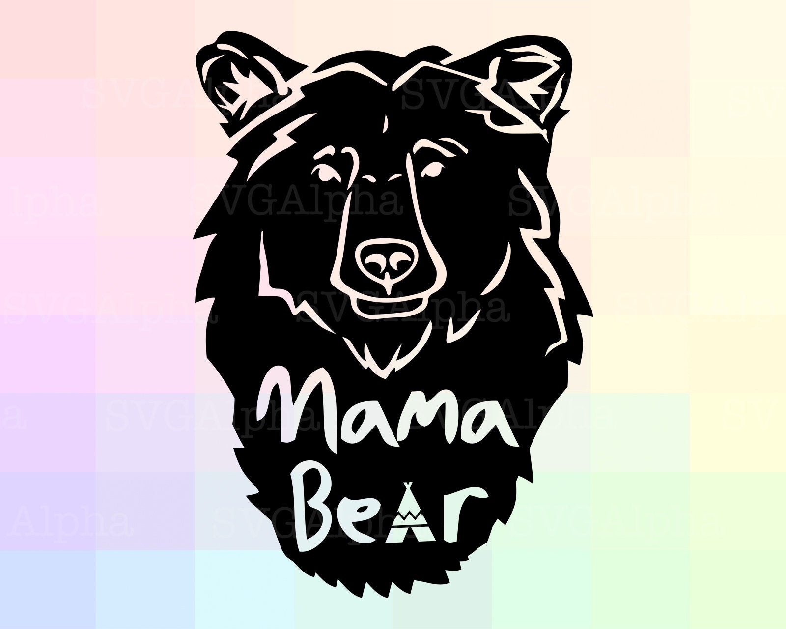 Mama Bear Vector at Vectorified.com | Collection of Mama Bear Vector ...