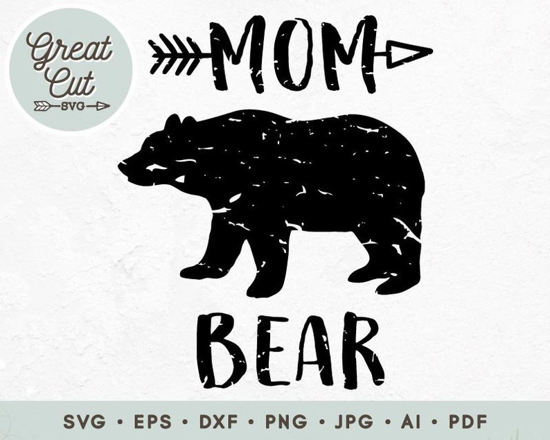794x635 Mom Bear Mama Bear Bear Mama Bear Vector Etsy