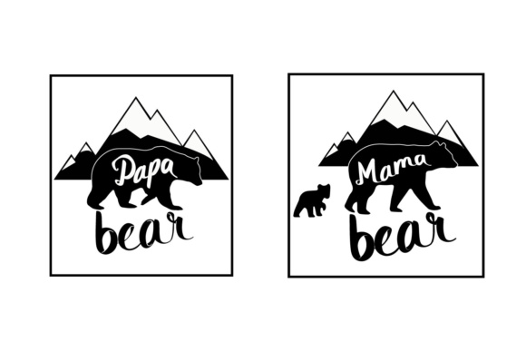 580x387 Papa Bear Mama Bear Dxf Png Vector