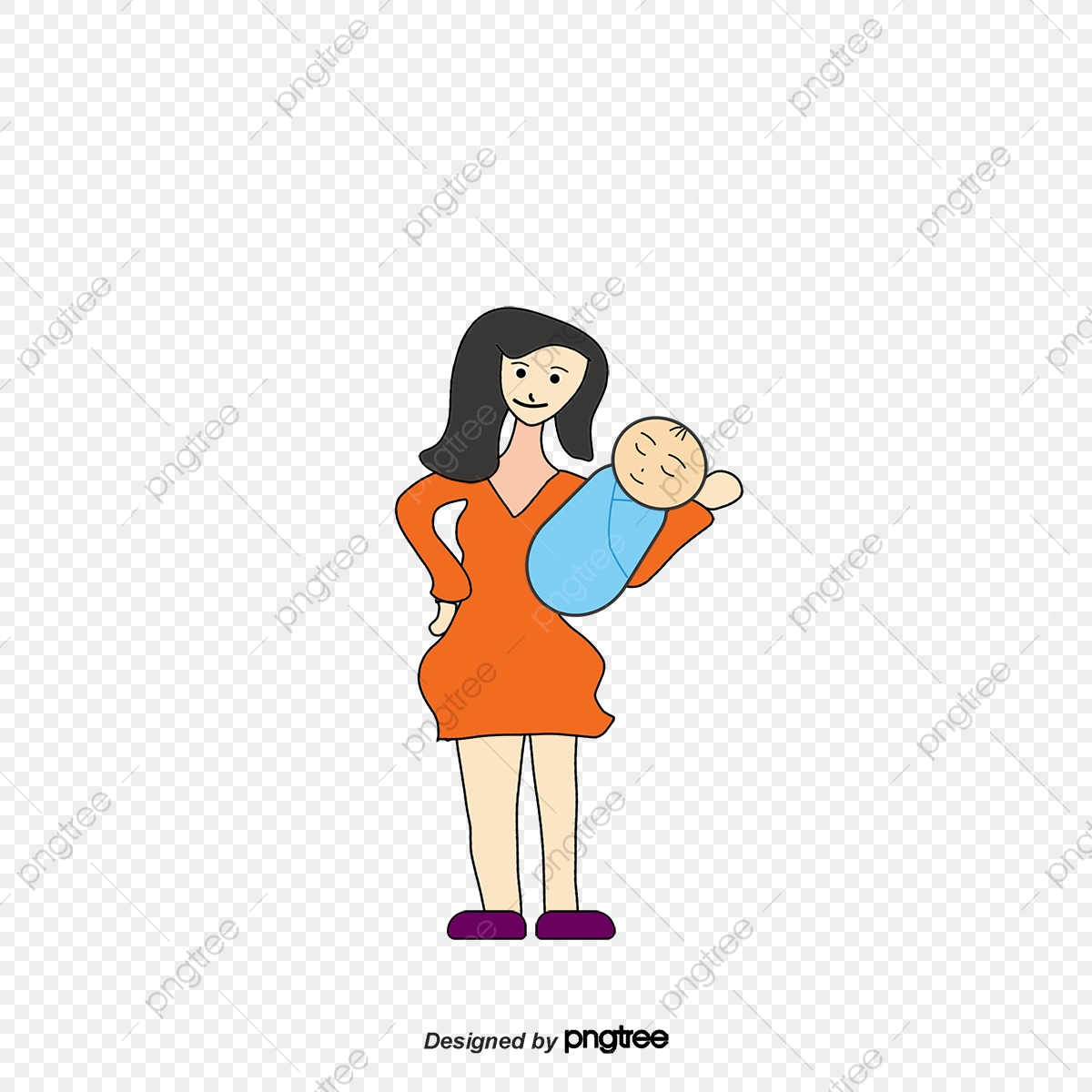 1200x1200 Vector Baby Mama, Baby Vector, Baby Mama, Cartoon Characters Png