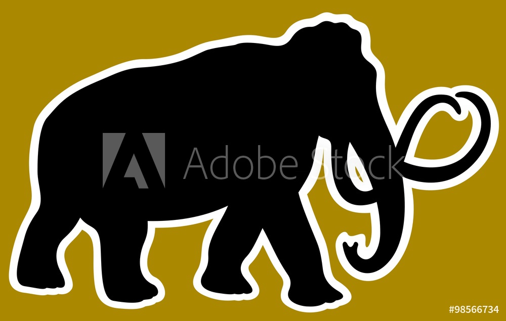 1000x635 Photo Art Print Animal Mammoth Vector Illustration Europosters