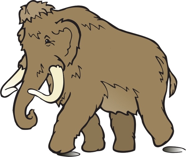 600x507 Wooly Mammoth Free Vector In Open Office Drawing