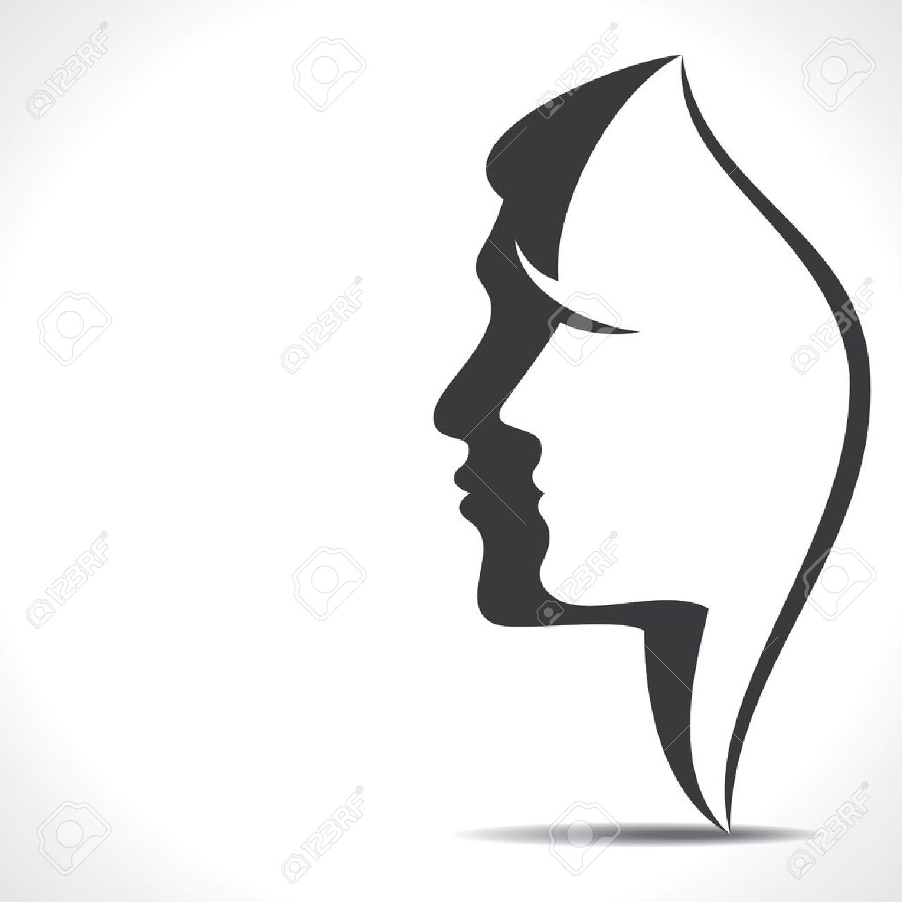 Man And Woman Face Silhouette 1300x1300 Man And Woman Face Silhouette