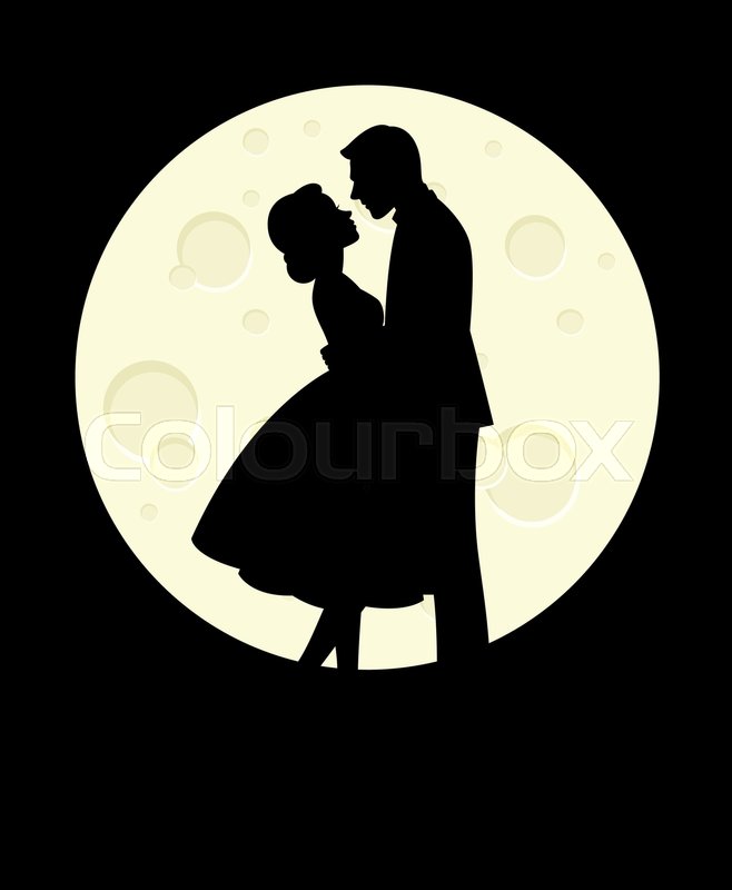 Silhouette Of Man And Woman In Love Stock Vector Colourbox 658x800 Silhouette Of Man And Woman In Love Stock Vector Colourbox