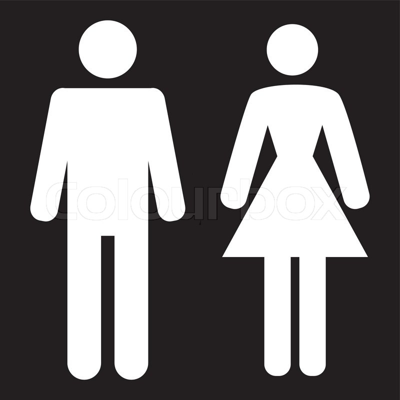 Vector Man And Woman Icon On A Black Stock Vector Colourbox 800x800 Vector Man And Woman Icon On A Black Stock Vector Colourbox