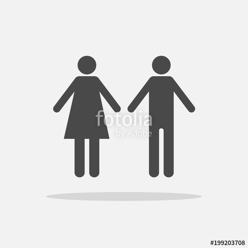 Man And Woman Vector Icon Gender And Sex Signs Stock Image 500x500 Man And Woman Vector Icon Gender And Sex Signs Stock Image