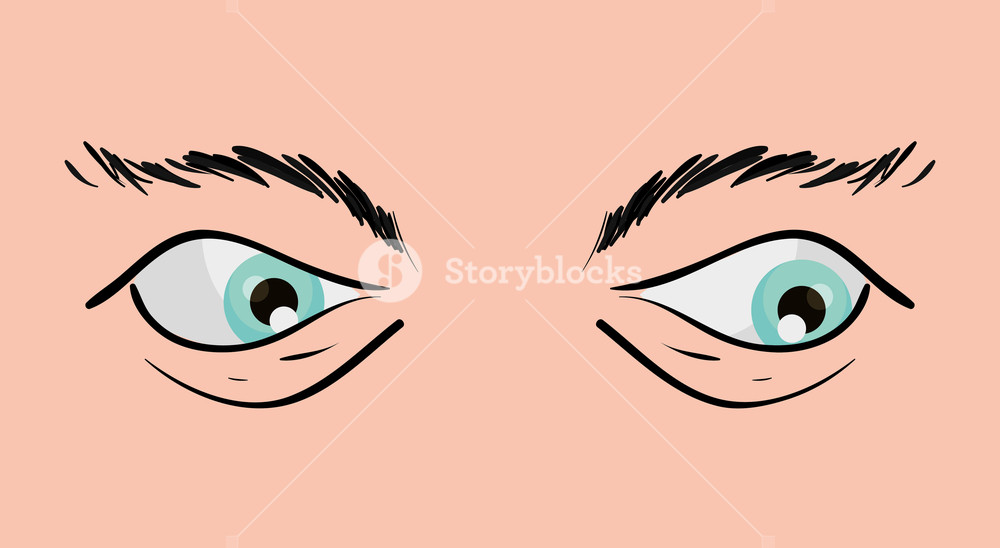 1000x548 Design Of Blue Eyes Of Man Colorful Design Vector Illustration
