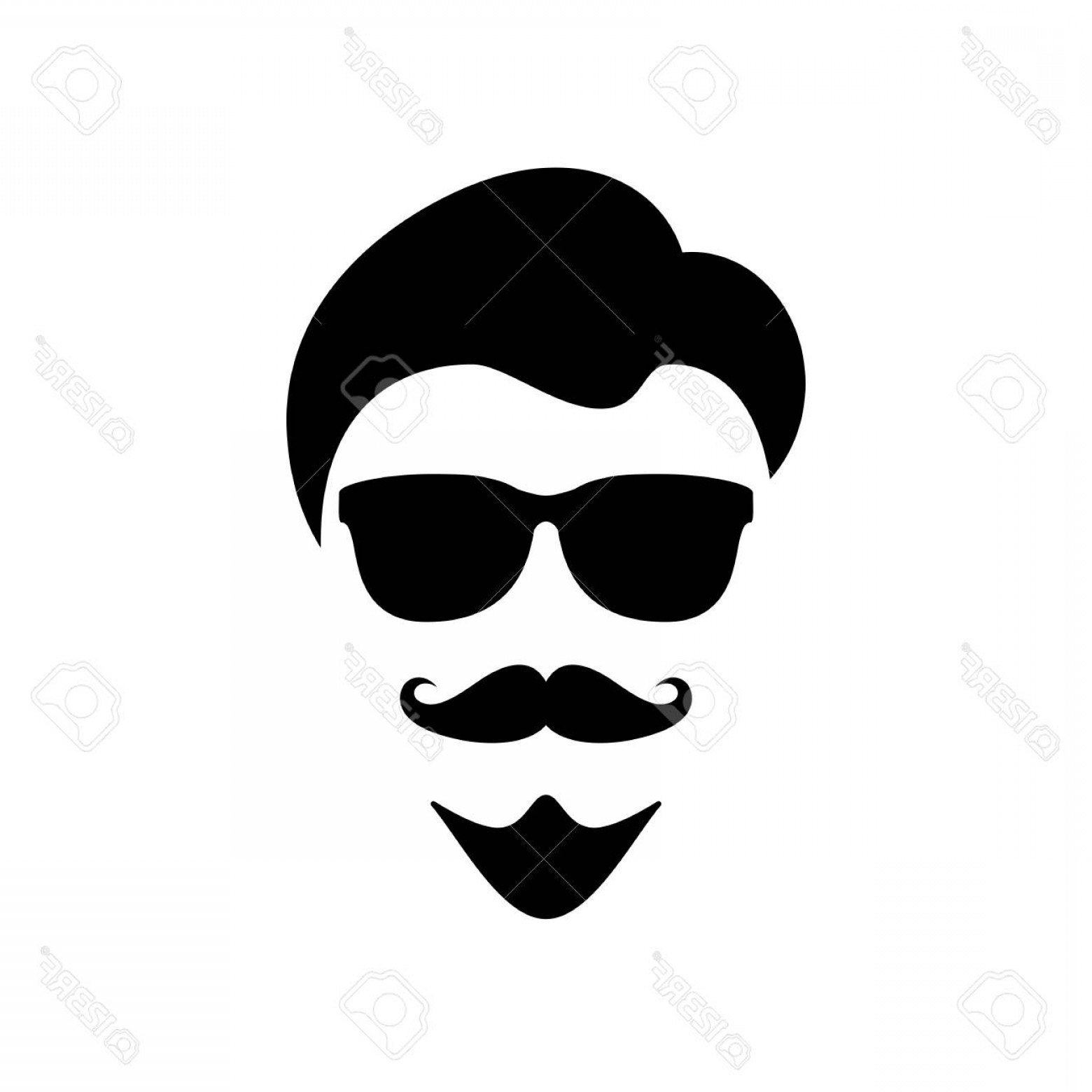 1560x1560 Photostock Vector Man Face With Beard Vector Icon Cultracing