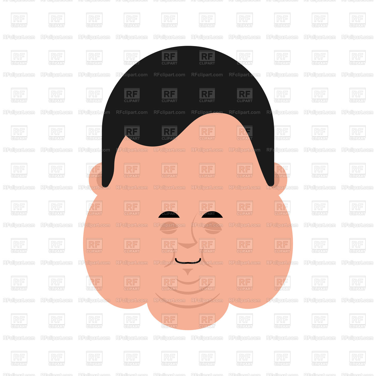 1200x1200 Fat Sleeping Face Vector Image Of People Popaukropa