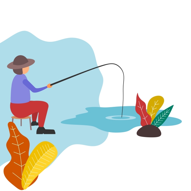 Illustration Of A Man Fishing, Fishing, Vector, Illustration Png 640x640 Illustration Of A Man Fishing, Fishing, Vector, Illustration Png