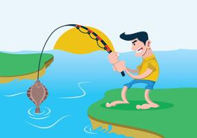 Man Fishing Free Vector Art 286x200 Man Fishing Free Vector Art