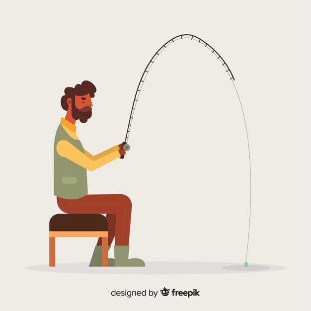 Man Fishing Backgronund Vector Free Download 626x626 Man Fishing Backgronund Vector Free Download