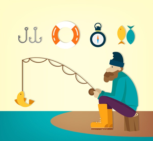 Creative Man Fishing Vector Graphics My Free Photoshop World 600x554 Creative Man Fishing Vector Graphics My Free Photoshop World