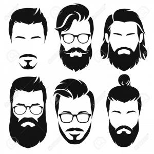 300x300 Photostock Vector Different Men S Hairstyle Vector Handandbeak