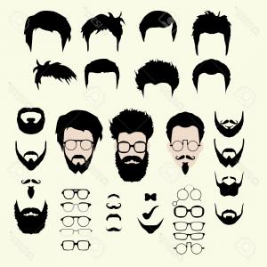 300x300 Set Of Men Hairstyle And Haircuts Isolated Vector Hoodamathrun