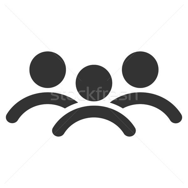 600x600 Man Group Flat Icon Vector Illustration Victor Ivlichev